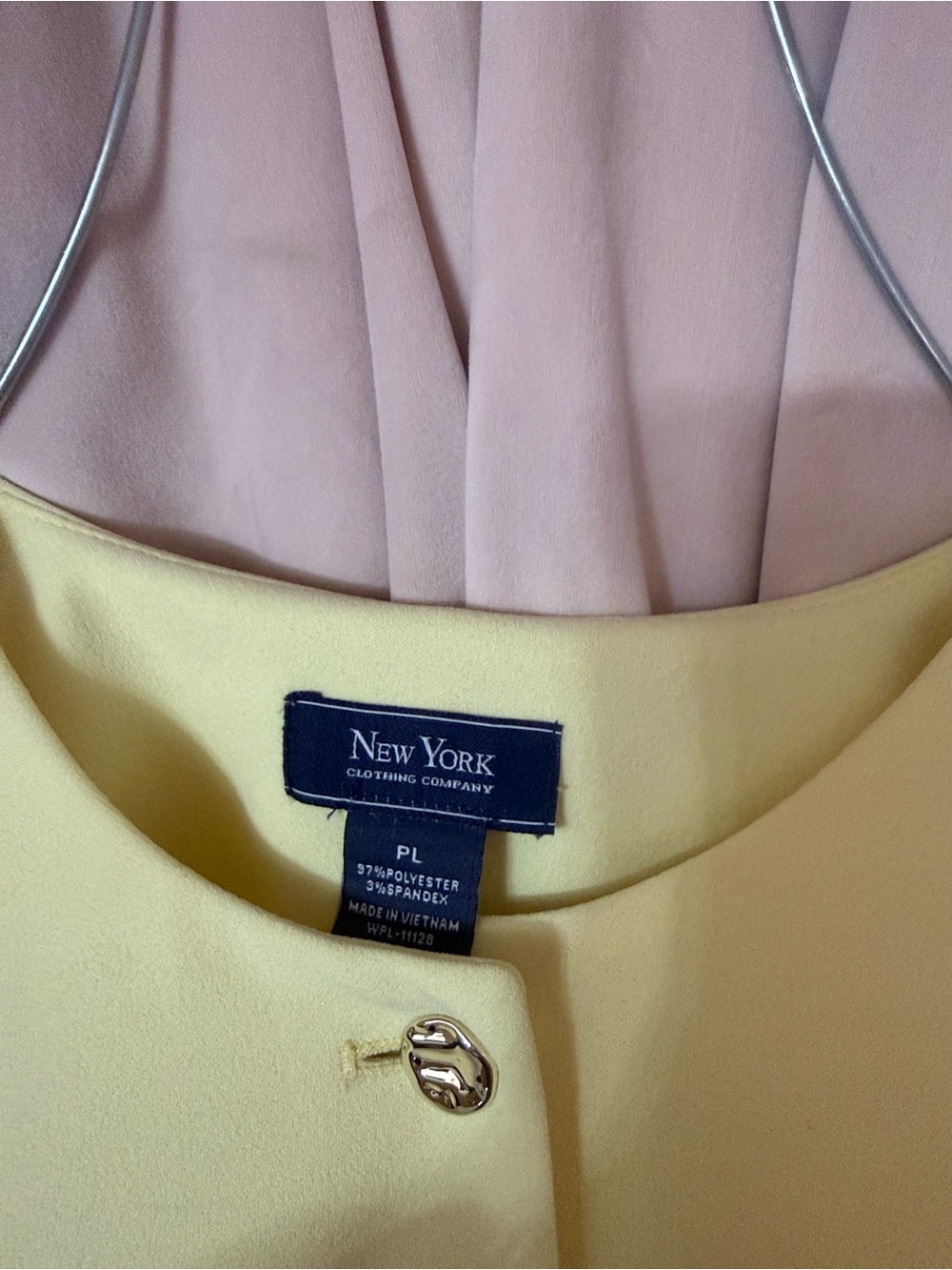 New York & Company Lemon Yellow Sleeveless Straight-Leg Jumpsuit size 10 - Picture 2 of 4
